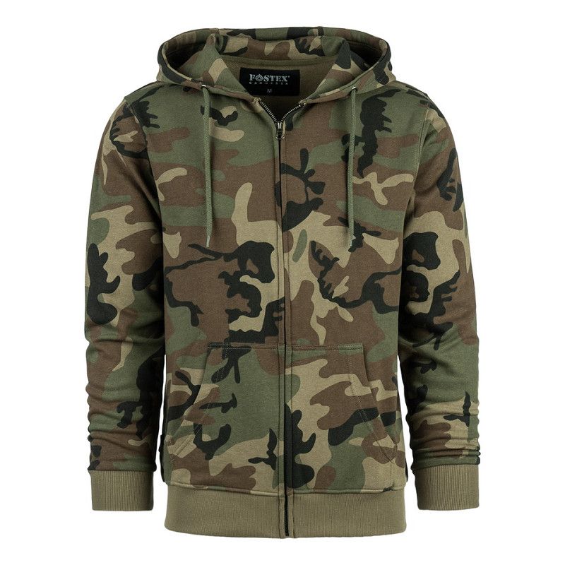 Hoodie met rits Fostex 2.0 Woodland