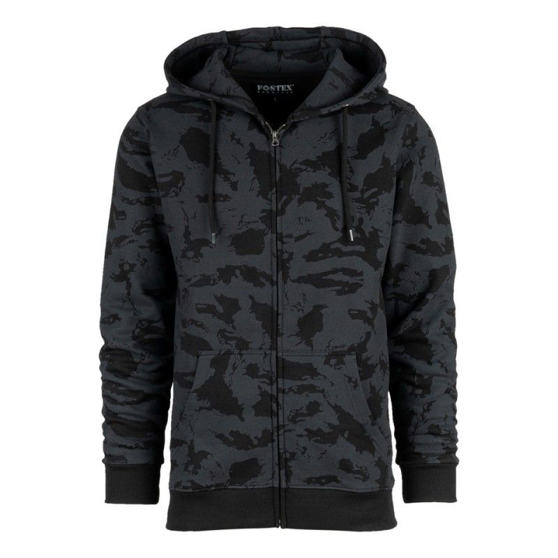 Hoodie met rits Fostex 2.0 Night camo