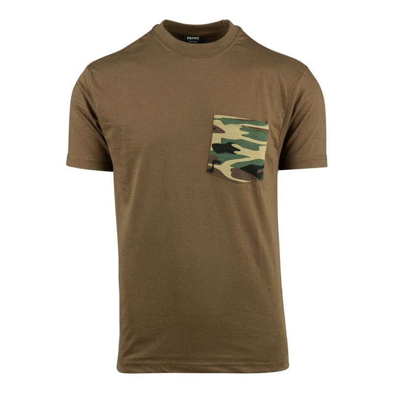 T-shirt camo pocket Coyote