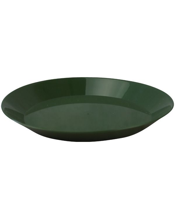 Plastic bord groen 24 cm
