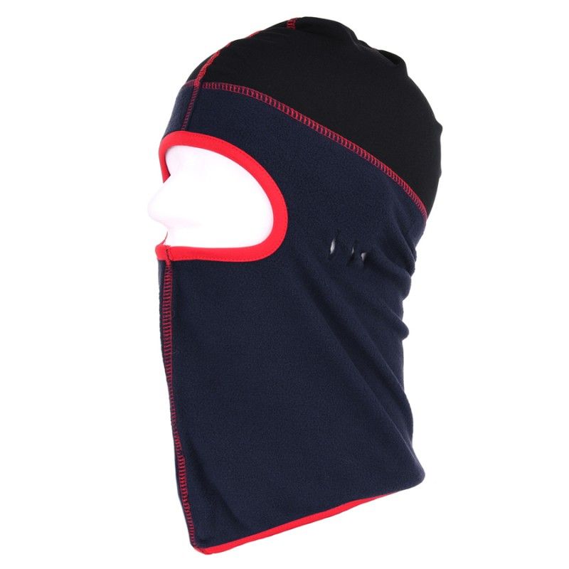 Bivakmuts 1-gaats fleece blauw 