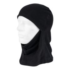 Bivakmuts fleece 3 in 1 zwart