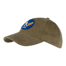 Baseball Cap Brushed USAAF groen