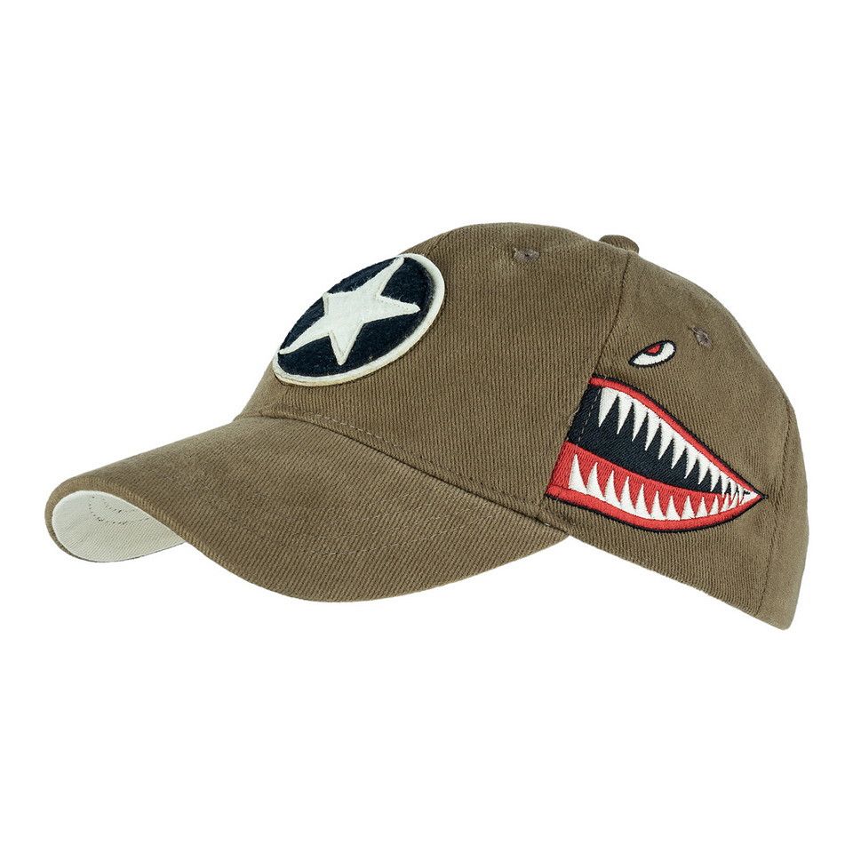 Baseball Cap P-40 Curtiss brushed groen