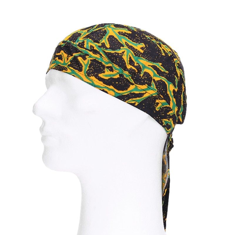 Bandana cap lighting groen/oranje