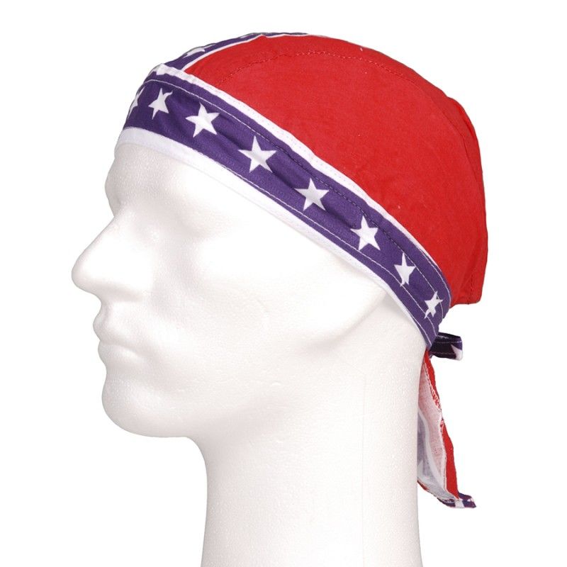  Bandana cap blue stripe red