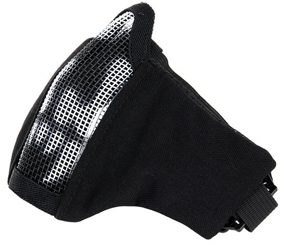  Airsoft gezicht masker Mesh Skull zwart