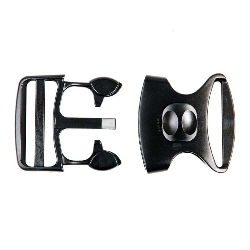 Gesp met lock plastic zwart 