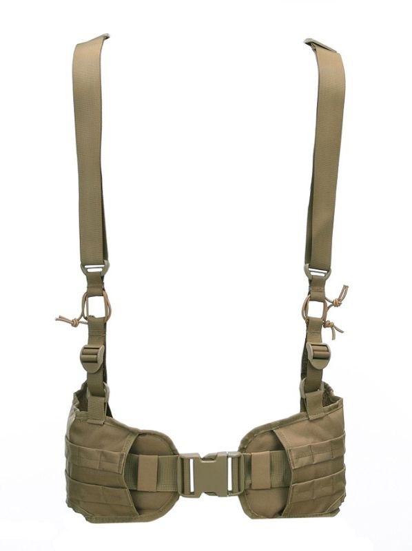 Combat Belt Molle met schouderbanden Coyote