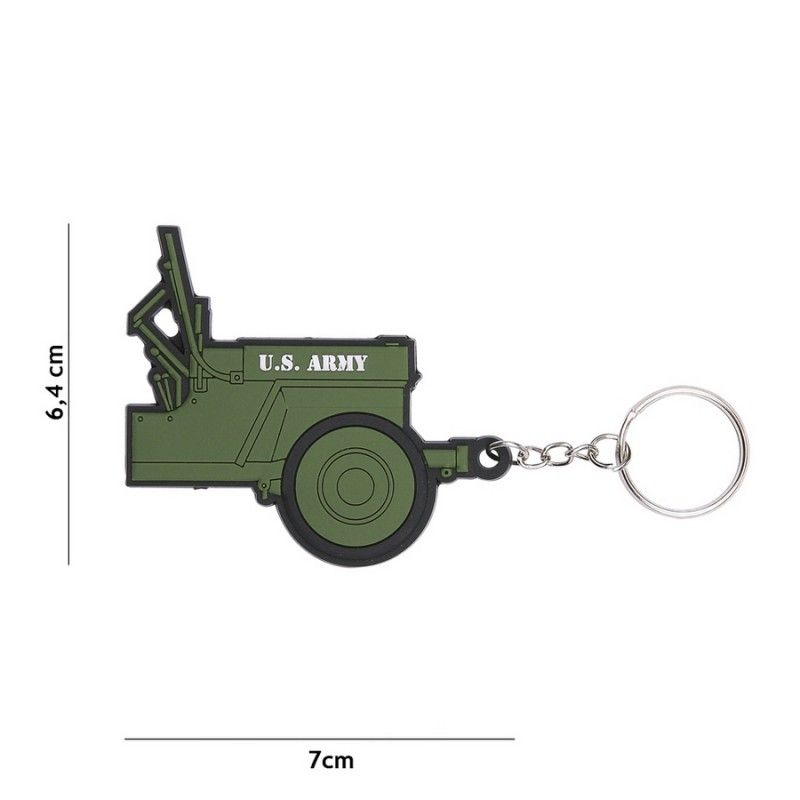 Sleutelhanger 3D PVC Jeep US Army 