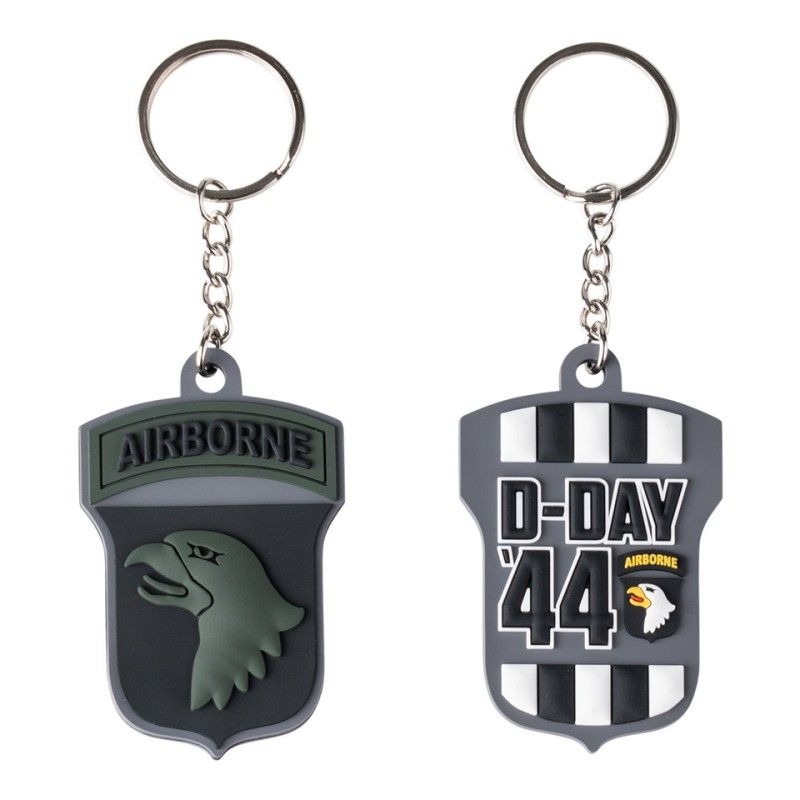 Sleutelhanger 3D PVC 101st Airborne D-Day 44 subdued
