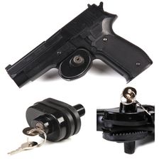 Geweer/pistool slot met sleutel zwart 