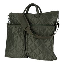 Helmtas gevoerd groen