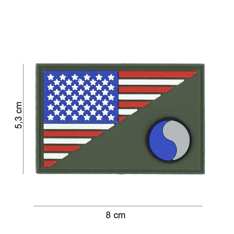 Embleem 3D PVC 29th Infantry halve vlag