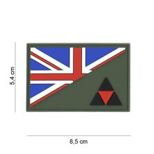 Embleem 3D PVC 3rd Infantry halve vlag
