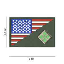  Embleem 3D PVC 4th Infantry halve vlag