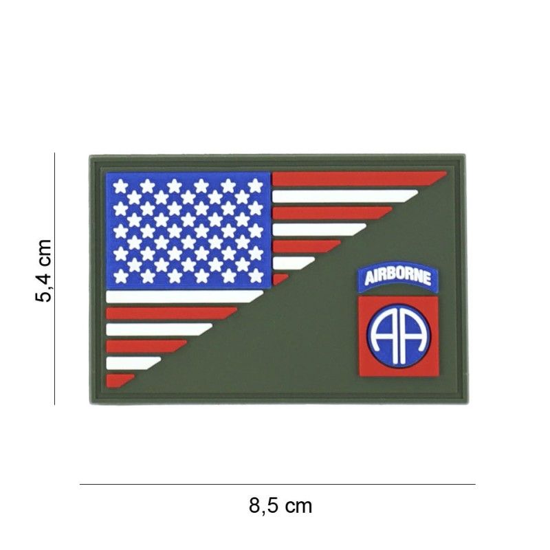 Embleem 3D PVC 82nd Airborne halve vlag