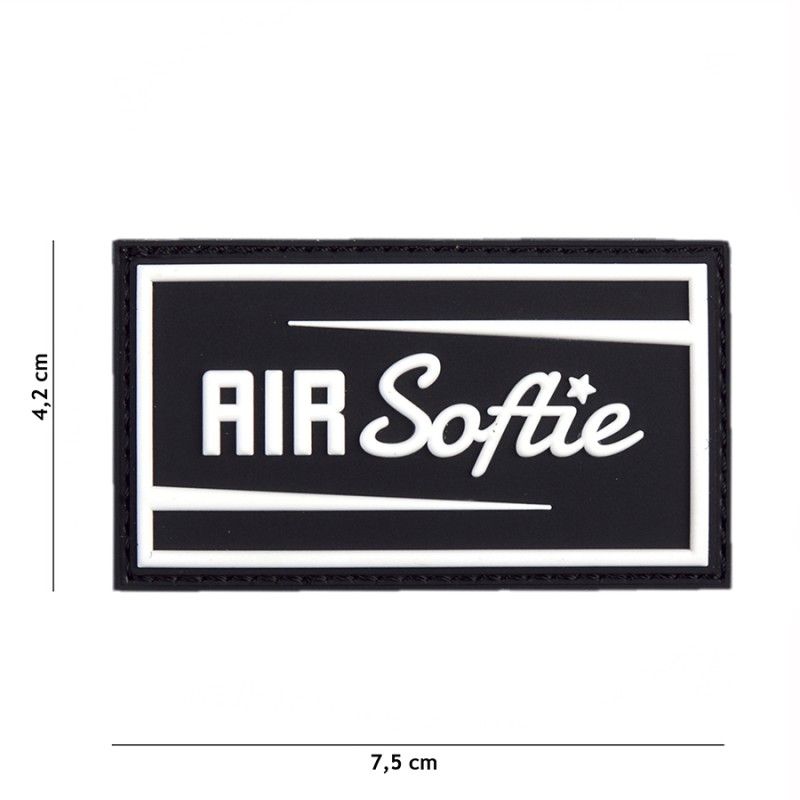 Embleem 3D PVC Air Softie zwart