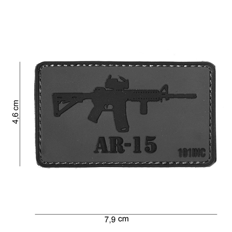 Embleem 3D PVC AR-15