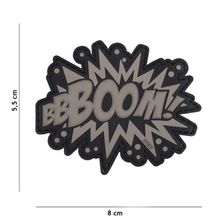 Embleem 3D PVC BOOM! grijs