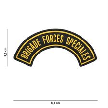 Embleem 3D PVC Brigade Forces Speciales geel 