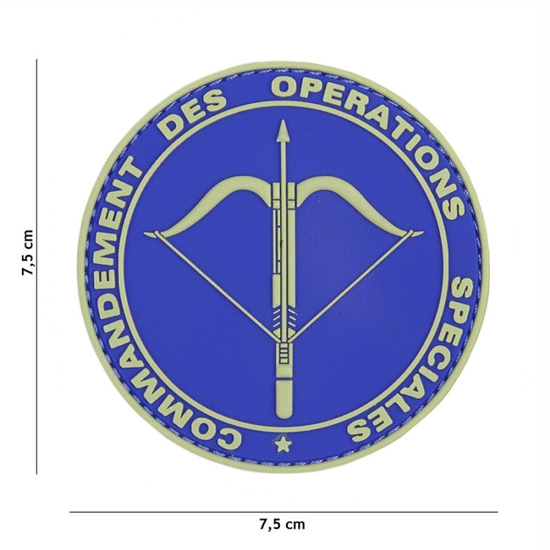 Embleem 3D PVC Commandement blauw 