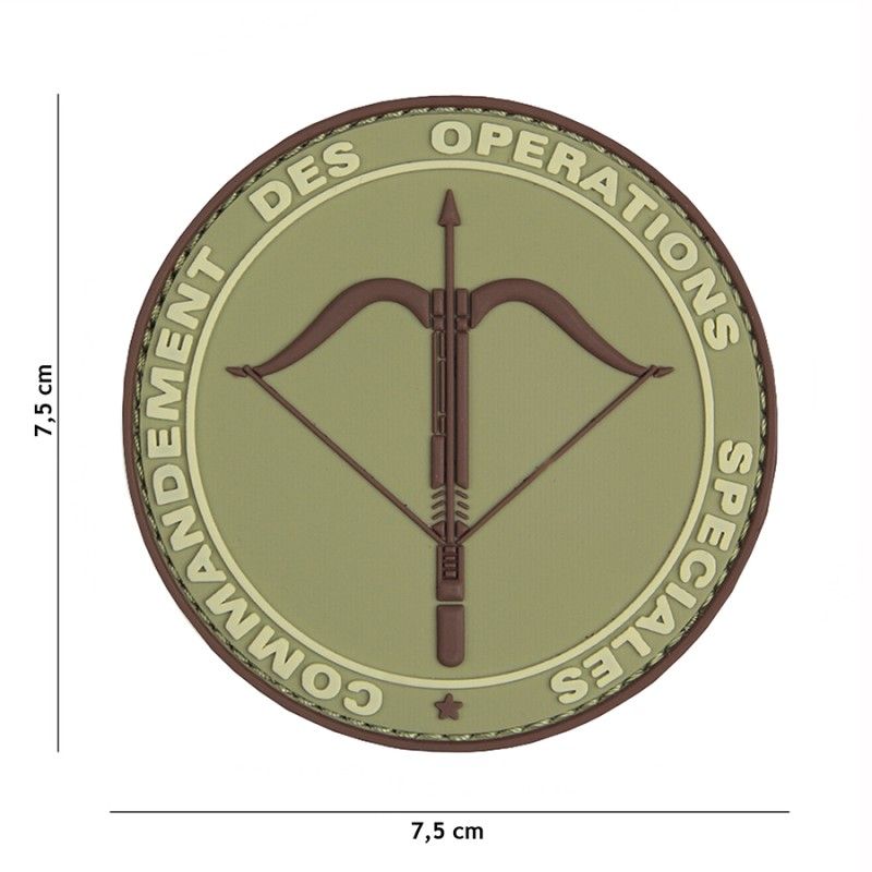 Embleem 3D PVC Commandement groen 