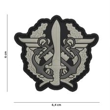 Embleem 3D PVC Corps Mariniers logo grijs 