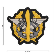 Embleem 3D PVC Corps Mariniers logo geel 