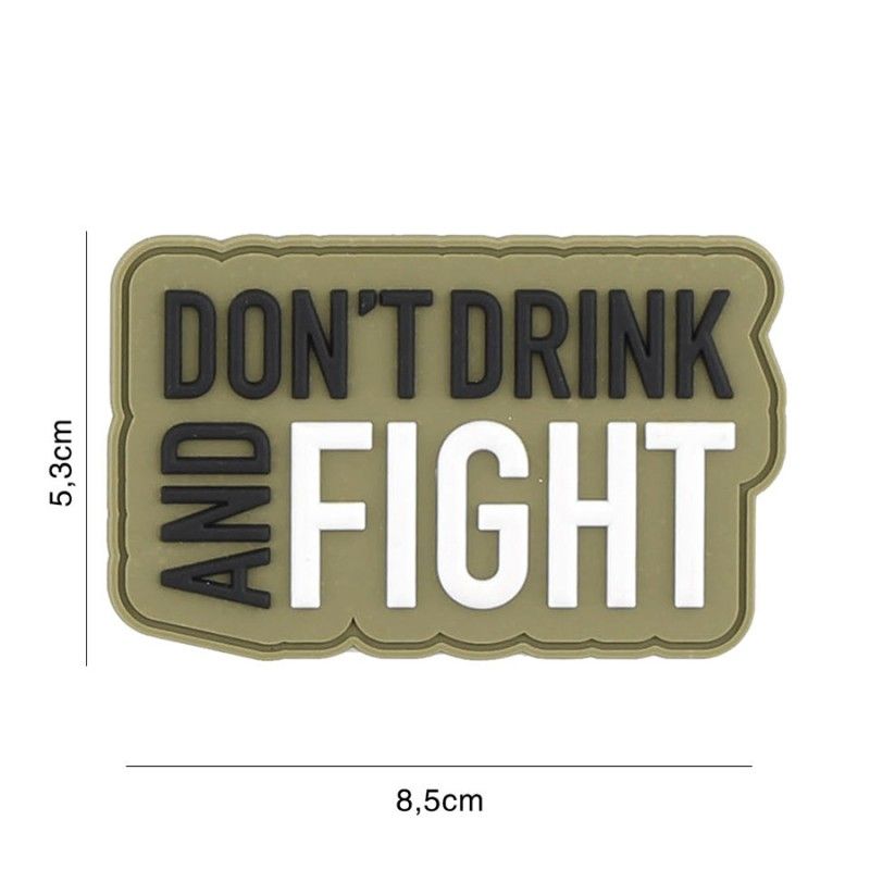 Embleem 3D PVC Don't drink groen 