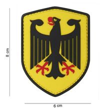 Embleem 3D PVC Schild Duitse adelaar geel