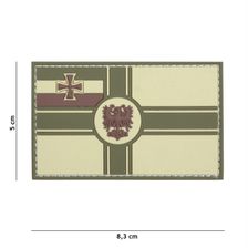 Embleem 3D PVC Duitse Empire vlag multi