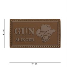 Embleem 3D PVC Gun Slinger skull cowboy coyote 