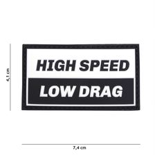 Embleem 3D PVC High Speed zwart