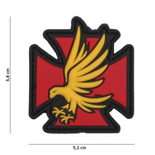 Embleem 3D PVC Iron Eagle rood