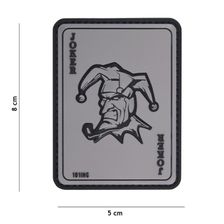 Embleem 3D PVC Joker grijs