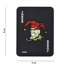Embleem 3D PVC Joker zwart