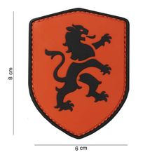 Embleem 3D PVC schild Nederlandse Leeuw oranje
