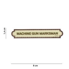 Embleem 3D PVC Machine Gun Marksman tab beige 