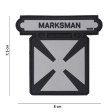 Embleem 3D PVC Marksman grijs