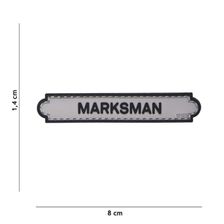 Embleem 3D PVC Marksman tab grijs