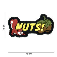 Embleem 3D PVC Nuts geel