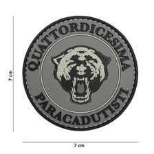 Embleem 3D PVC Paracadutisti grijs