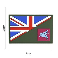 Embleem 3D PVC Pegasus halve vlag