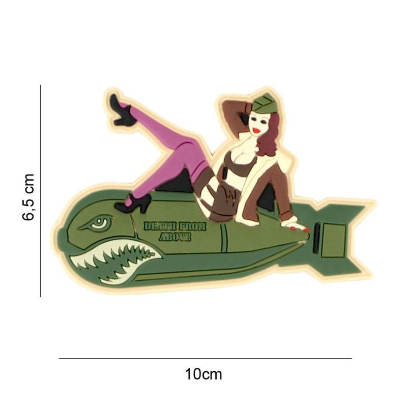 Embleem 3D PVC Pinup Girl Bomb