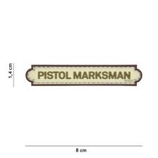 Embleem 3D PVC Pistol Marksman tab beige 