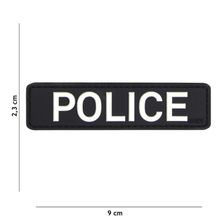 Embleem 3D PVC Police zwart