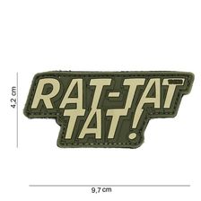 Embleem 3D PVC Rat-tat tat groen