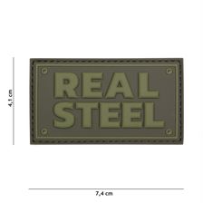 Embleem 3D PVC Real Steel groen
