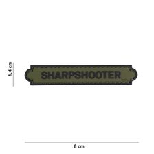 Embleem 3D PVC Sharpshooter tab groen 